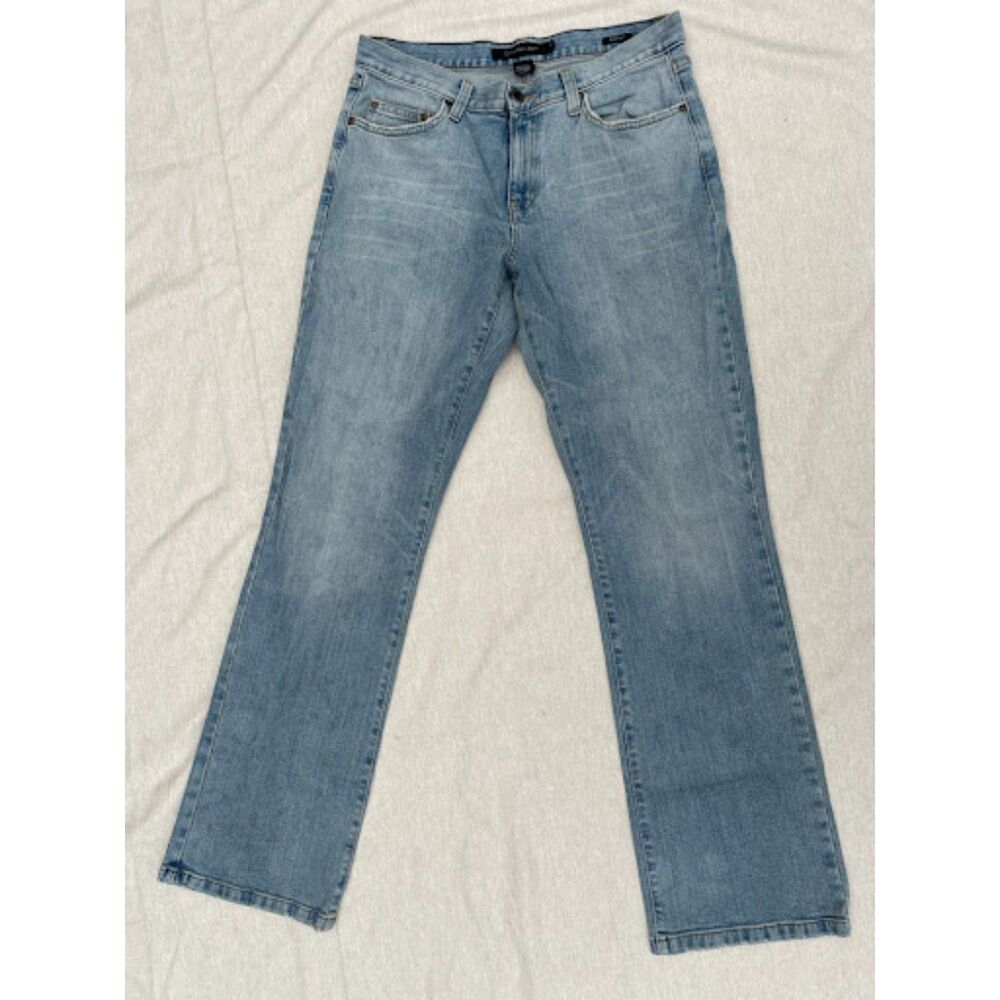 Calvin Klein Jeans Womens Bootcut Size 12 Light Wash Denim Mid Rise